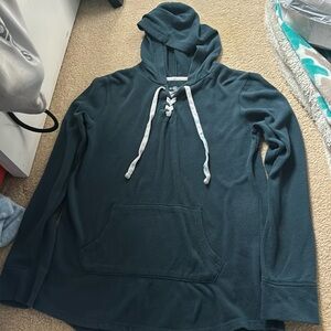 Dark turquoise sweatshirt! Adult XS. Very soft and stretchy